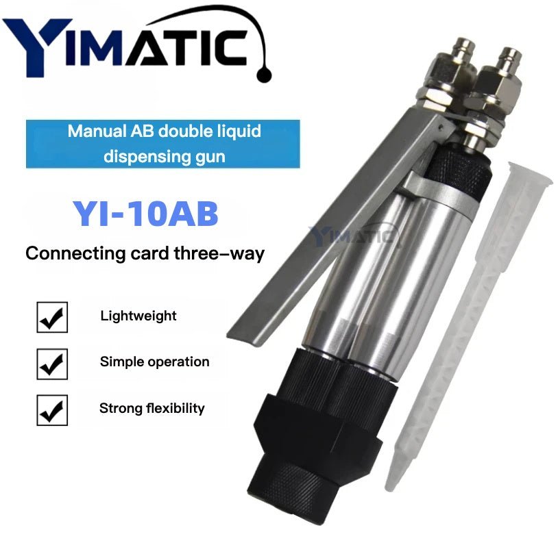 AB Epoxy Dispensing Valve | Pneumatic 1:1 Mix Ratio for Electronics & Automotive Fast Ship
