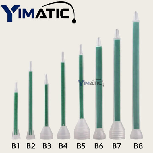 Industrial 1:1 Epoxy Mixer Nozzles MF06-24 | 30pcs Static Tips for Electronics & Auto Adhesives