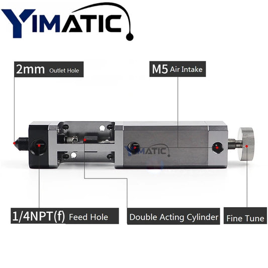 YI-80 Dual-Action Pneumatic Dispenser | Anti-Reflux Adhesive Valve for Automotive & Electronics Fast Ship