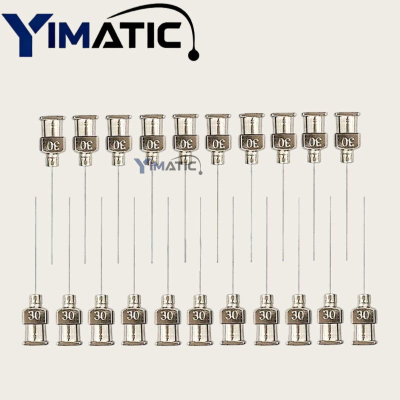 Free Shipping 1 Inch Length 8 - 30G Fluid Adhesive Glue Dispenser Stainless Steel Needle 12 Pcs