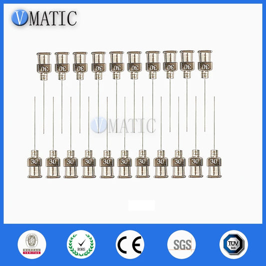 High Quality 12Pcs 1 Inch Tip Length 30G Blunt Stainless Steel Dispensing Needles Syringe Needle Tips Glue Dispensing Needle