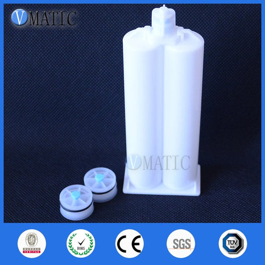 Free Shipping Two Component Plastic Cartridge 50ml/cc 1:1 With Ma Static Mixer For Dispensing Caulking Gun