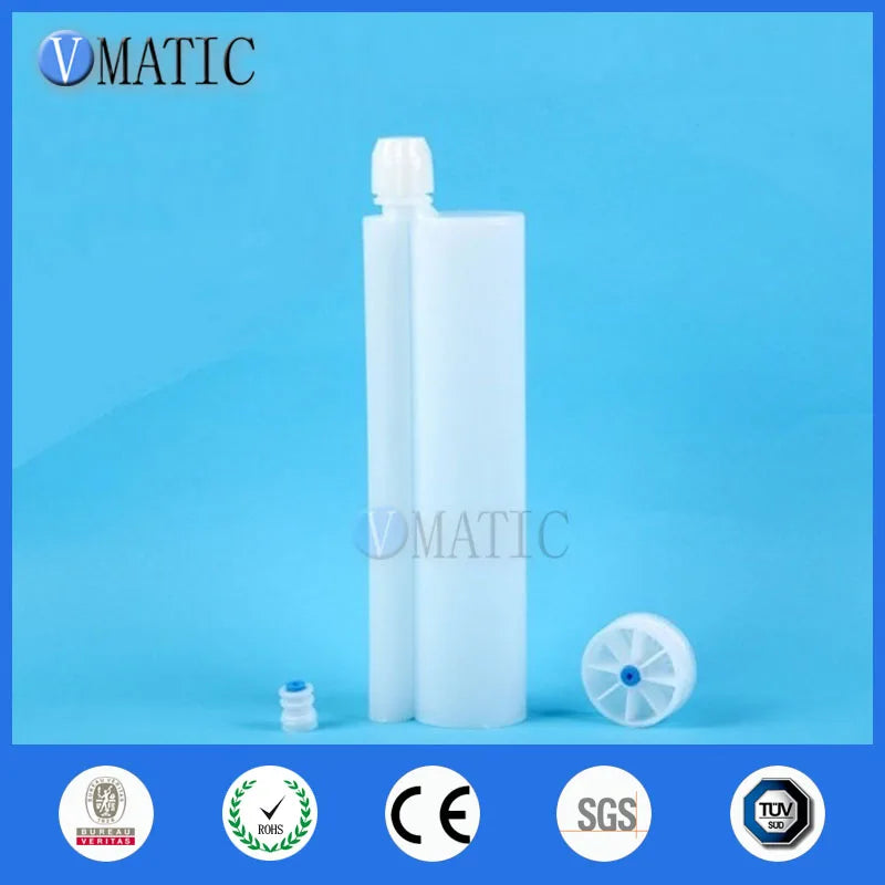 Free Shipping High Recommendation Quality 345ml/Cc 10:1 AB Glue Dispensing Plastic Cartridge With Piston