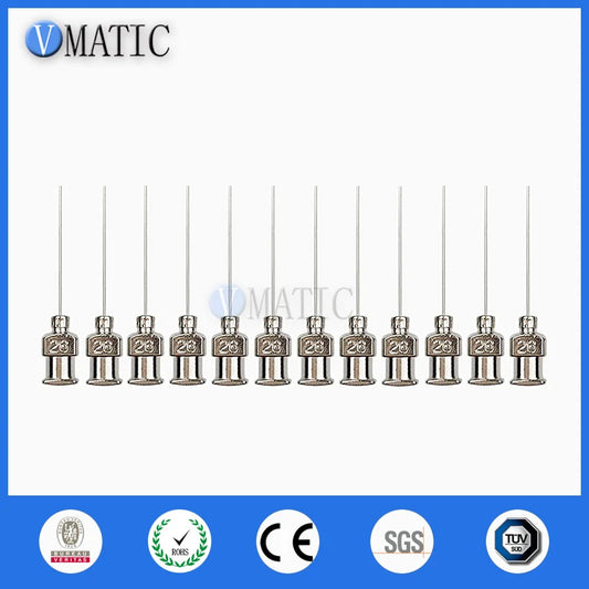 Free Shipping 12Pcs 1 Inch Tip Length 26G Metal Needle Stainless Steel Blunt Needles