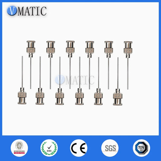 Free Shipping Liquid Dispenser Needle 1 Inch Tip Length 23G Blunt Stainless Steel Glue Dispenser Needles Tips 12Pcs/Box