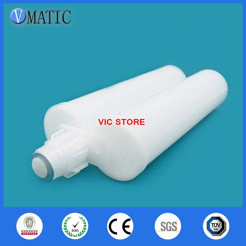 High Quality Two Component Cartridge 1:1 For 400ml/cc Dispensing Dispenser Gun Cartridge With Static Mixer