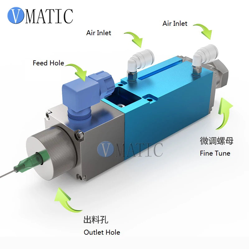 Free Shipping High Quality Big Flow Double Action Suck Back Action Pneumatic Adhesive Glue Dispensing Valve