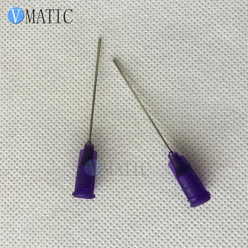 Free Shipping 1.5'' Tube Length 100Pcs 14/15/16/18/20/21/22/23/25/27 Glue Adhesive Dispensing Needle Tips 1-1/2 Inch