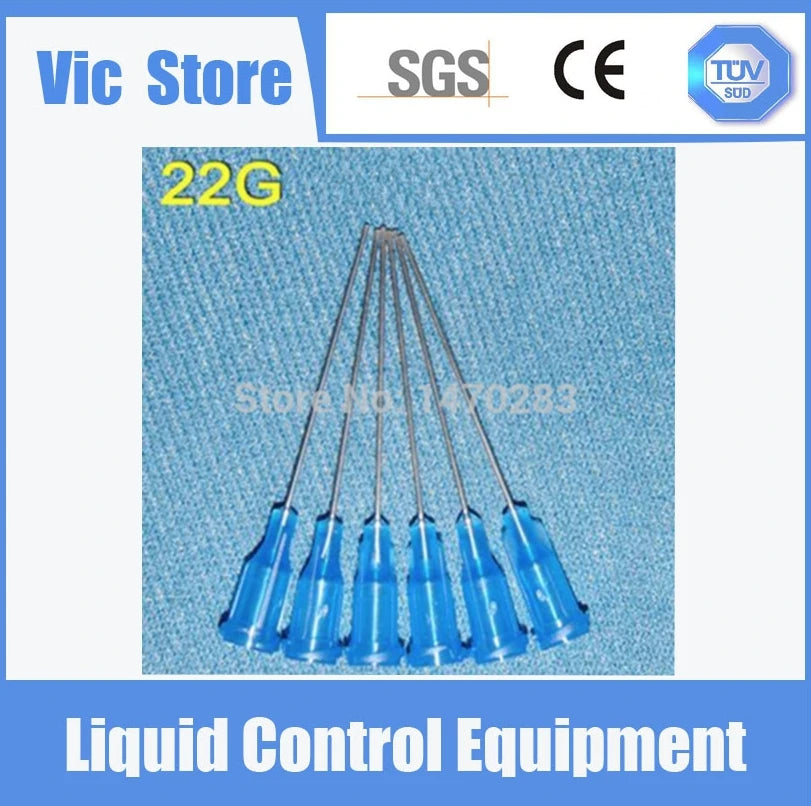 Free Shipping 100Pcs 1.5'' 22G Dispensing Robot Glue Needle Tip 1-1/2 Inch
