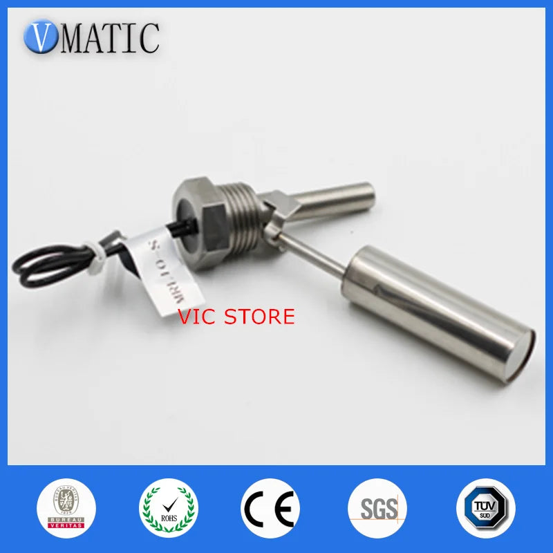 Free Shipping Stainless Steel 90 Degrees Side Mounted Fitting Sensors Inductive Float Boiler Water Level Sensor VCL10