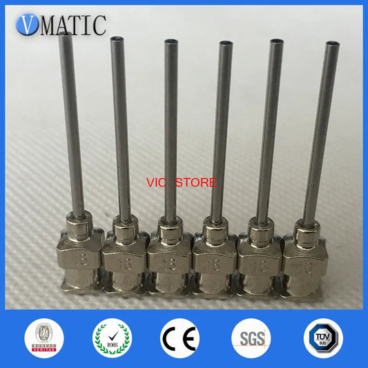 High Quality 12Pcs 1 Inch Tip Length 16G Blunt Stainless Steel Glue Dispensing Needles Syringe Needle Glue Dispenser Needle Tip