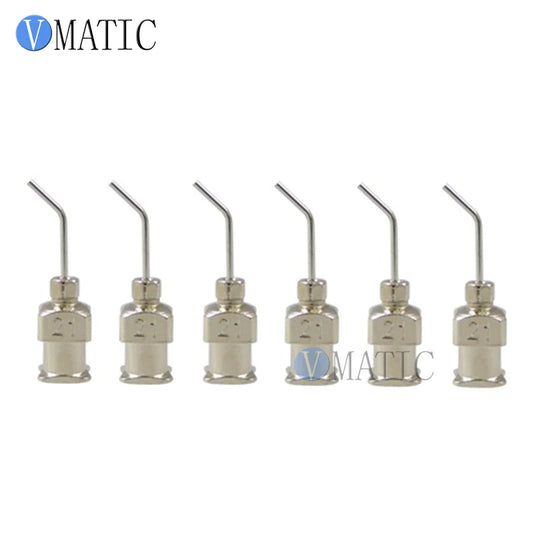 High Quality 12Pcs 1/2'' Inch 21G 45 Degree Bent Stainless Steel Dispensing Needle