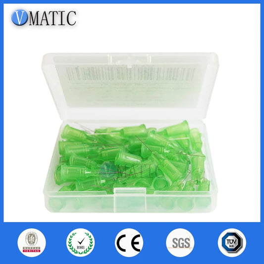 Free Shipping 100 Pcs Non Sterilized 34G 0.25'' Dispense Syringe Needle Tip / Glue Dispensing Needle Tip 1/4 Inch