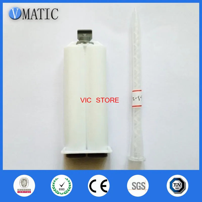 Free Shipping Quality Two Component Cartridge 50ml/cc 1:1 And Ma Static Mixer 6.3-21S For Dispensing Caulking Gun