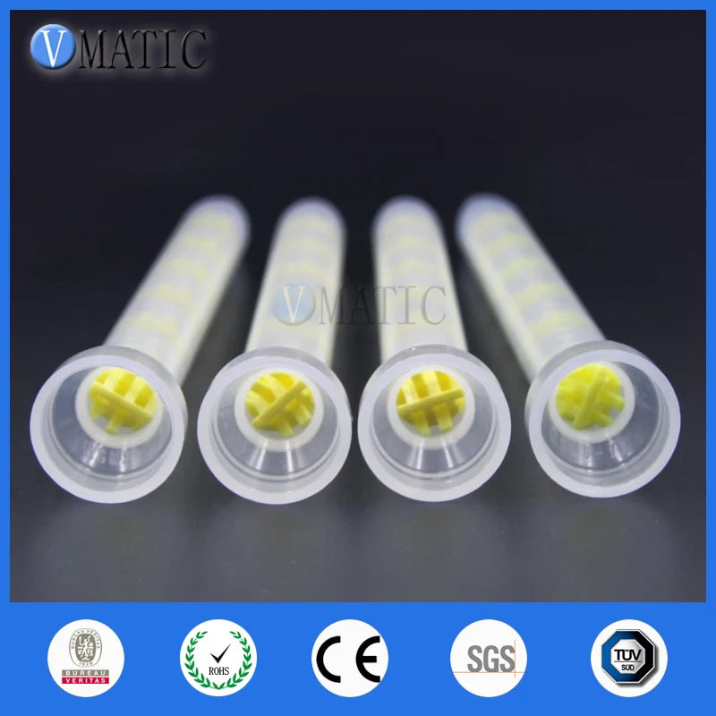 High Quality 10pcs GSM9-12 Universal Mixing Tube Glue Dispense Static Mixer Nozzle AB Mix Tubes
