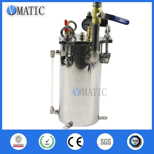 VMATIC Stainless Steel Pressure Vessels SUS 304 Liquid Glue Container Dispensing Storage Pressure Tank