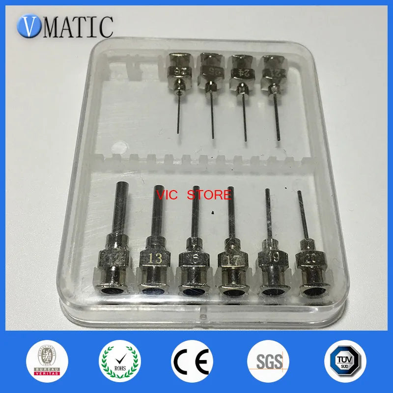 Free Shipping 10pcs 12G-26G Metal Belt Stainless Steel Needle Tips 1/2 Inch