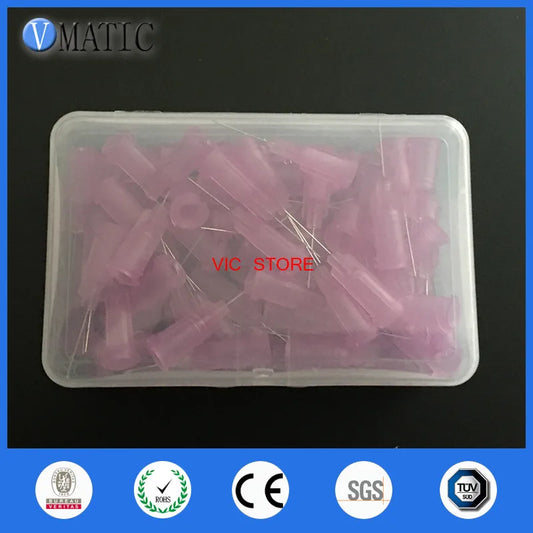 High Quality Precision 0.5'' 1/2 Inch Length 100 Pcs Te Premier Dispensing Needle Tips Dispenser Needles Dispensing