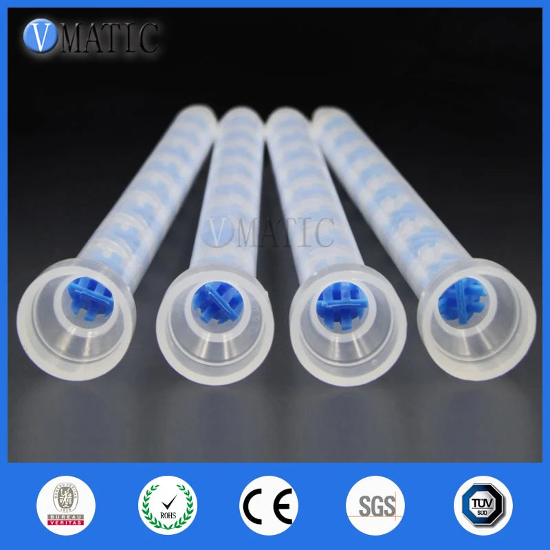 High Quality 10pcs GSM9-16 All Purpose Use Glue Dispensing Plastic Static Mixer Nozzle AB Adhesive Mix Tube