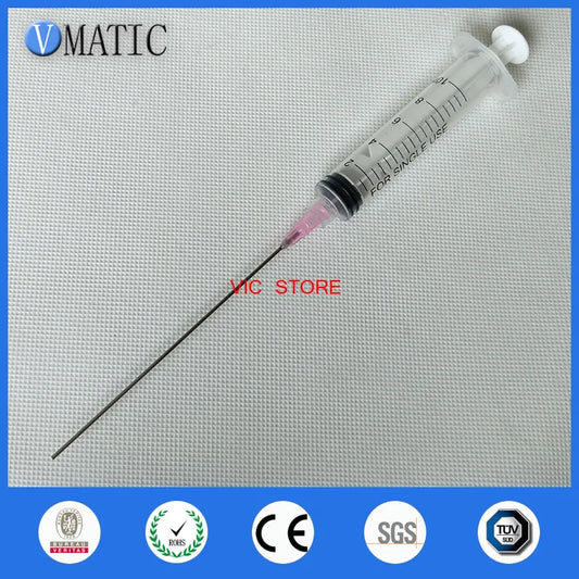 Free Shipping Non Sterilized 5Pcs 10ml/cc Plastic Syringe + 18G Luer Lock Dispensing Needle Tips 10cm 100mm Tube Length