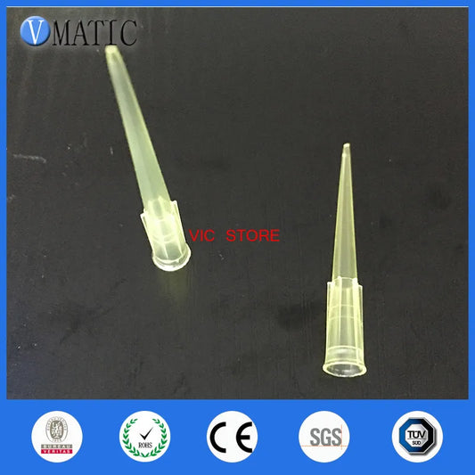 Free Shipping 1000Pcs 200ul 0.2ml Plastic Needle Liquid Dispenser Needles ID 6mm Length 50mm Plastic Dispensing Needle