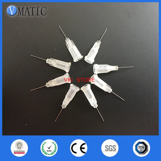 High Quality 100 pcs 27G TE Premier Dispensing Tips 0.5" Tubing Length 100 Pcs Liquid Dispenser Needle 1/2 Inch
