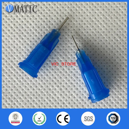 Free Shipping Non Sterilized 100Pcs 1/4'' Inch 22G Glue Dispensing Needle