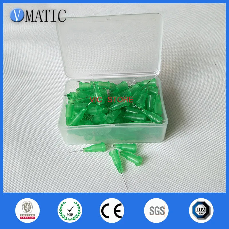 High Quality 100 Pcs Dispense Blunt Needle Tip 34G 0.5'' Length Non Sterilized Dispensing Needles 1/2 Inch