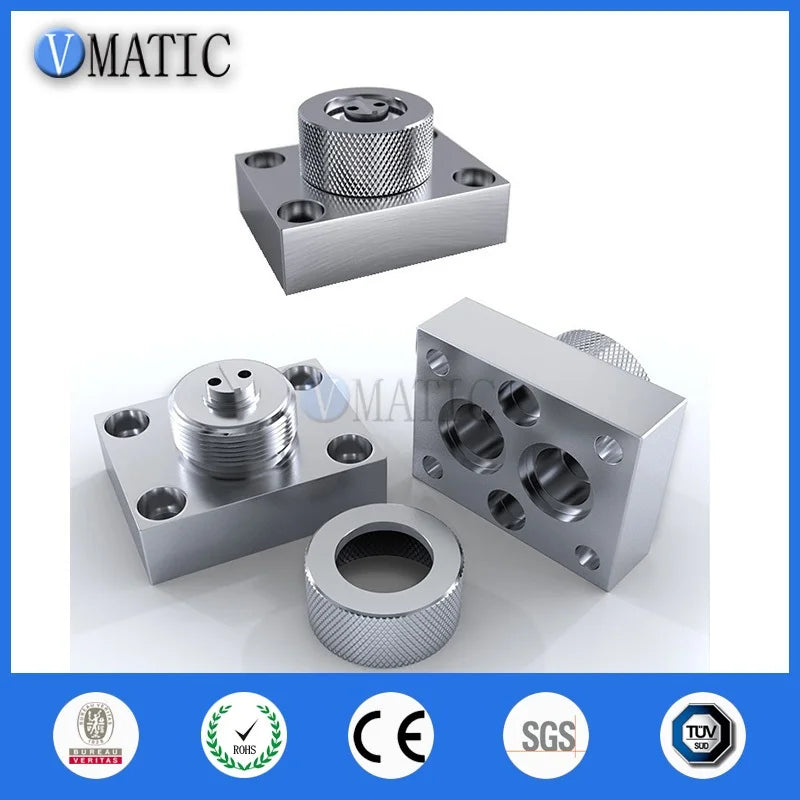AB Glue Adhesive Mixing Ratio 1:1 Dispensing Pneumatic Valve Head Adapter Static Mixer Tee Connector Fitting Adapter