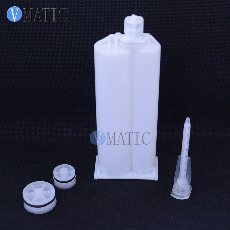 Free Shipping 2023 Hot Sale 2 Pcs Pro Glue Dispensing Plastic Cartridge 50ml/cc 10:1 Ratio For Dispensing Gun