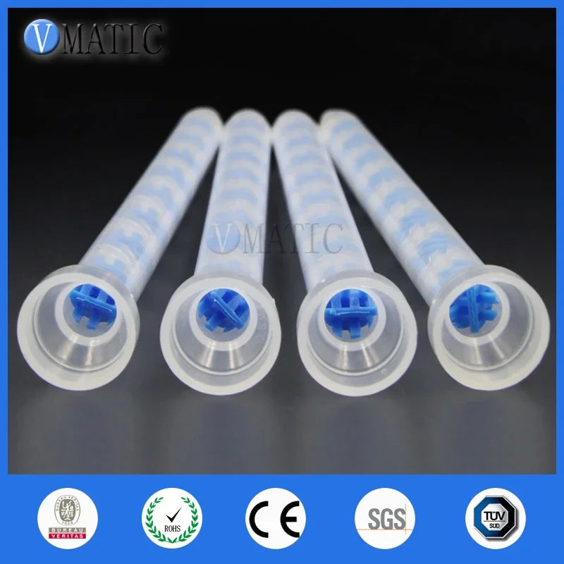 Free Shipping 10pcs GSM9-16 All Purpose Use Glue Dispensing Plastic Static Mixer Nozzle AB Adhesive Mix Tube