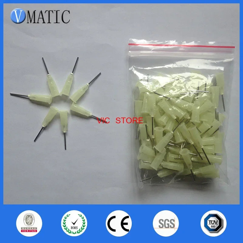 Free Shipping 100Pcs 0.5'' 19G Quality Pinhead For Glue Dispensing Machine Syringe Needle Glue Dispenser Needle Tip 1/2 Inch