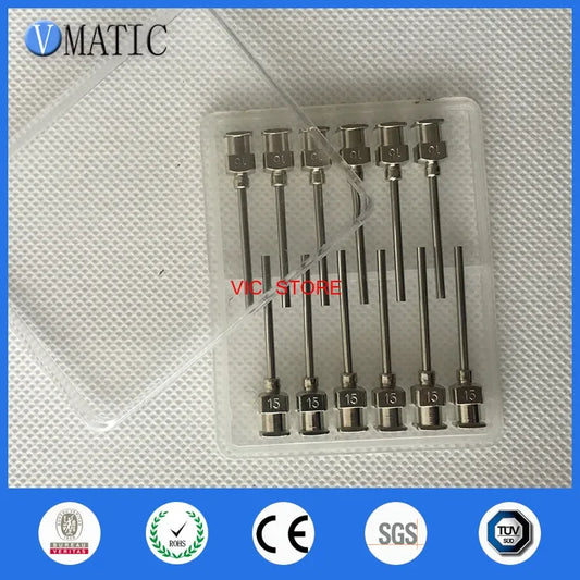 Free Shipping 12Pcs 1 Inch Tip Length 15G Blunt Stainless Steel Dispensing Needles Dispenser Needle Tips With Factory Price