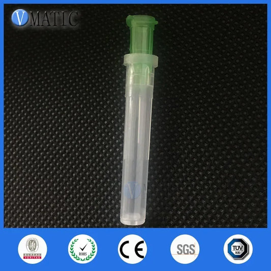 Free Shipping Non Sterilized 34G Luer Lock 0.5'' Tubing Length Glue Dispensing Needle 1/2 Inch With Cap