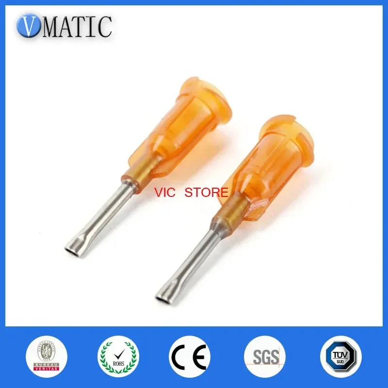 Free Shipping 15G Flat Dispensing Needle Tips 1/2 Inch With Factory Price Glue Dispenser Blunt Needle Tips