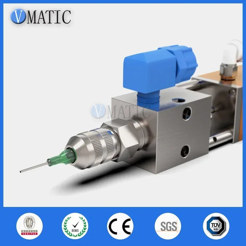 Free Shipping Double Acting Needle-Off (Tip-Seal) Pneumatic Valve With Micrometer Tuner Glue Dispense Nozzle