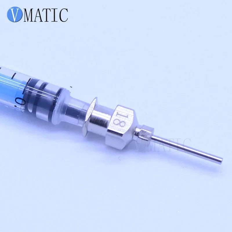 Free Shipping 12Pcs 0.5 Inch Tip Length 18G Stainless Steel Syringe Needle 1/2 Inch