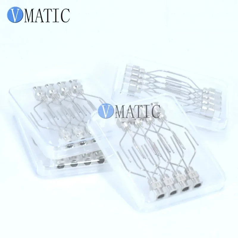 Free Shipping 2Pcs 18G-22G Oem Special Metal Stainless Steel Dispensing Needles Metal Dispenser Needle With 3 Needles 1/2 Inch