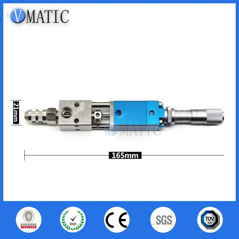 High Quality Pneumatic Double Acting Needle Off (Tip-Seal) Dispensing Valve With Micrometer Tuner
