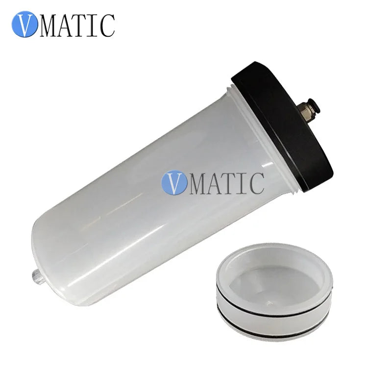 Free Shipping Quality 500cc/ml Luer Lock Tip Dispenser Dispensing Pneumatic Syringe Barrel With Piton Barrel Adapter & Needles