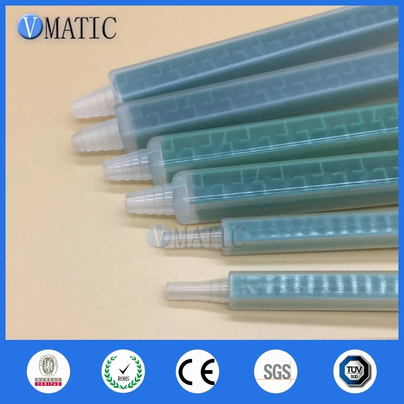 Free Shipping 5Pcs Resin Static Mixer MF06-24 Mixing Nozzles Screw Mouth Silicone Plastic Mixing Tube Nozzle