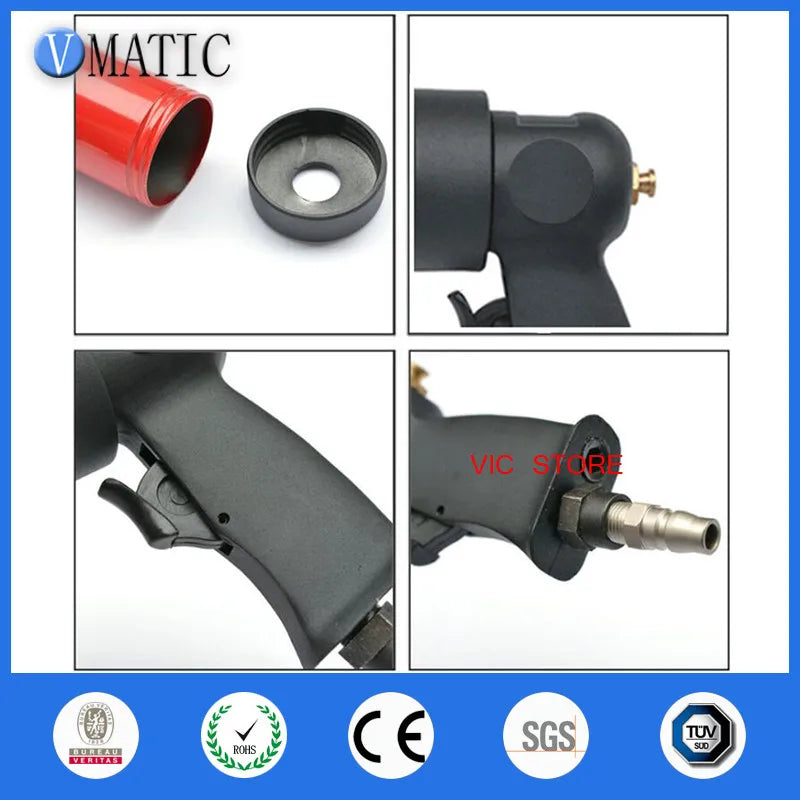 Pneumatic Caulking Gun 310ml | Industrial Aluminum Sealant Gun with Cartridge for Glass/Window/Auto Repair (1Pcs Kit)