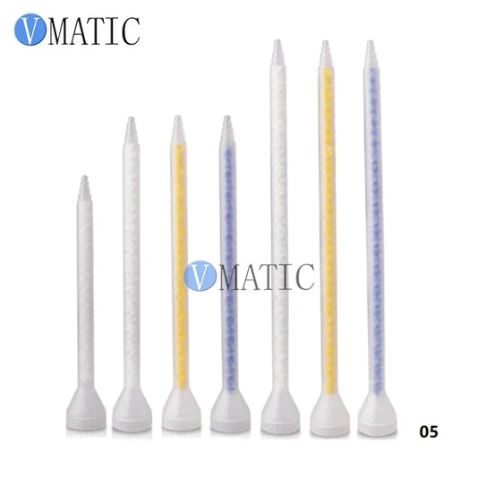 MC Series Static Mixer Nozzles for AB Glue, Epoxy Resin Mixing Tips - Corrosion Resistant Spiral Mixing Tube