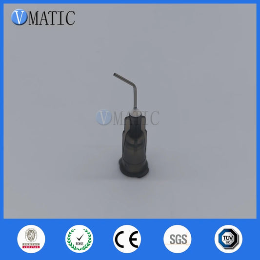 Free Shipping 100Pcs 22G 45 Degree Bent 0.5'' Adhesive Dispenser Dispensing Needle Tip 1/2 Inch