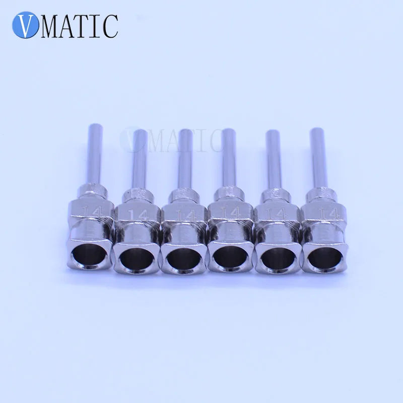 Free Shipping 12Pcs 0.5'' Tip Length 14G Stainless Steel Glue Dispensing Needles Tip 1/2 Inch