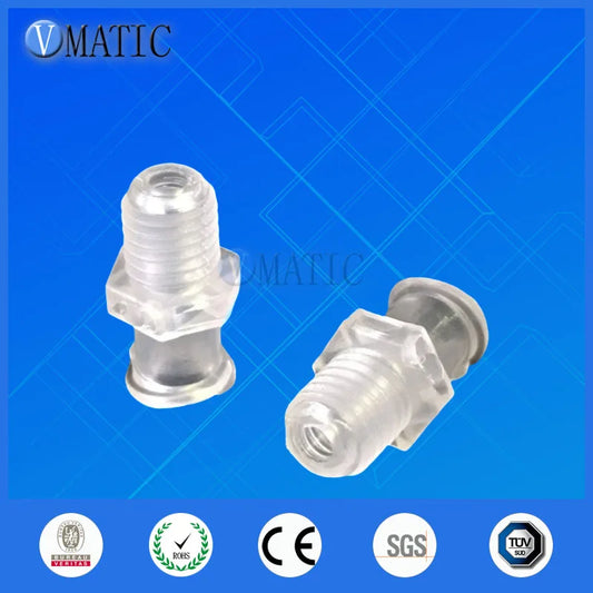 Grade Luer Lock Connectors 100PCS | Sterilizable PP Syringe Fittings (1/4" Screw/M5 Thread) Free Shipping