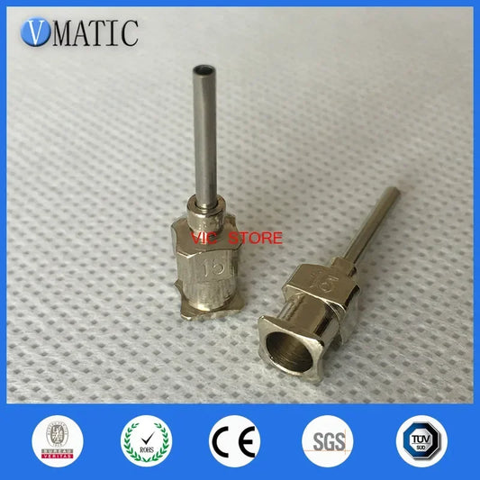 Free Shipping Hot Selling 12Pcs 0.5'' Tip Length 15G All Metal Tips Blunt Stainless Steel Glue Dispensing Needle Tips 1/2 Inch