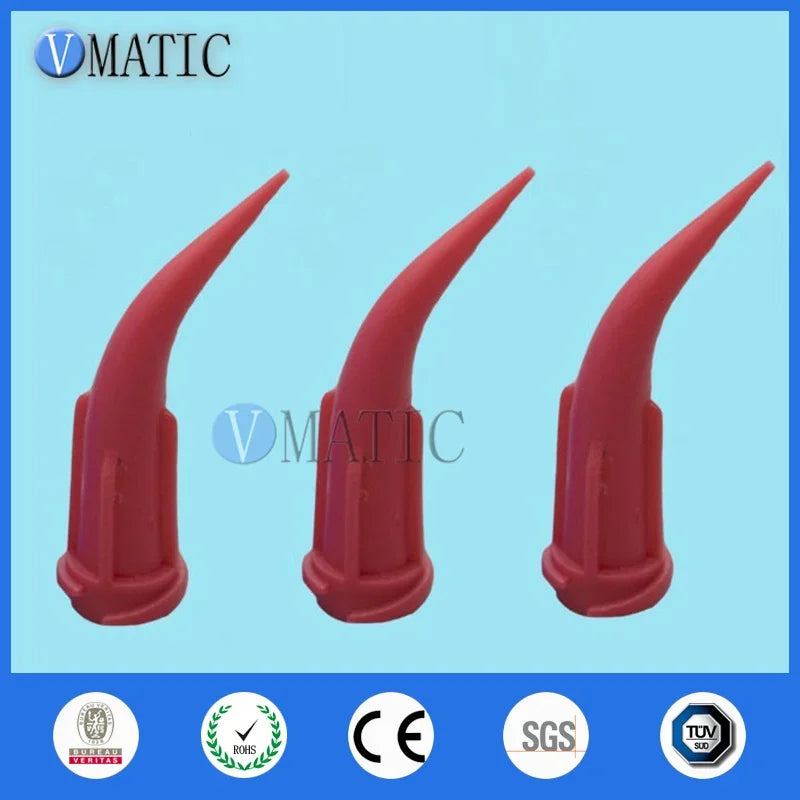 Free Shipping High Quality 100 Pcs TT Tapered Fluid Glue Adhesive Dispensing Plastic Bent Needle