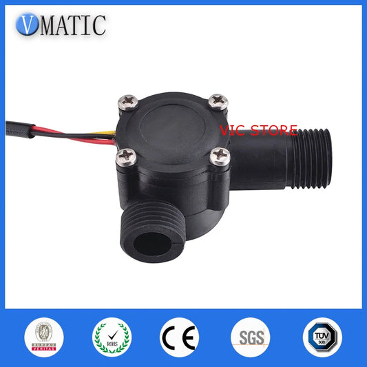 Free Shipping 30l/m G1/2 Water Nylon Magnetic Liquid Flow Sensor VCA368-2