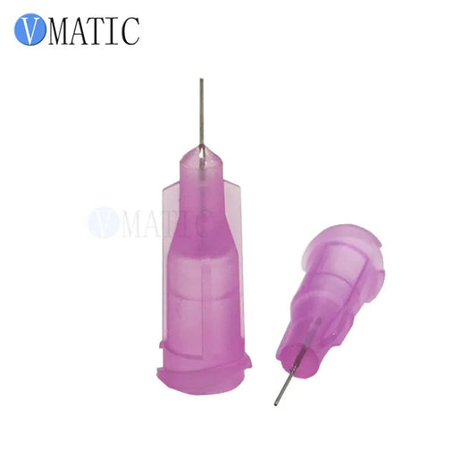 Free Shipping Lavender 100pcs/lot 30G 1/4'' Stainless Steel Tip Dispensing Screw Needles Non Sterilized Syringe Needle Tips